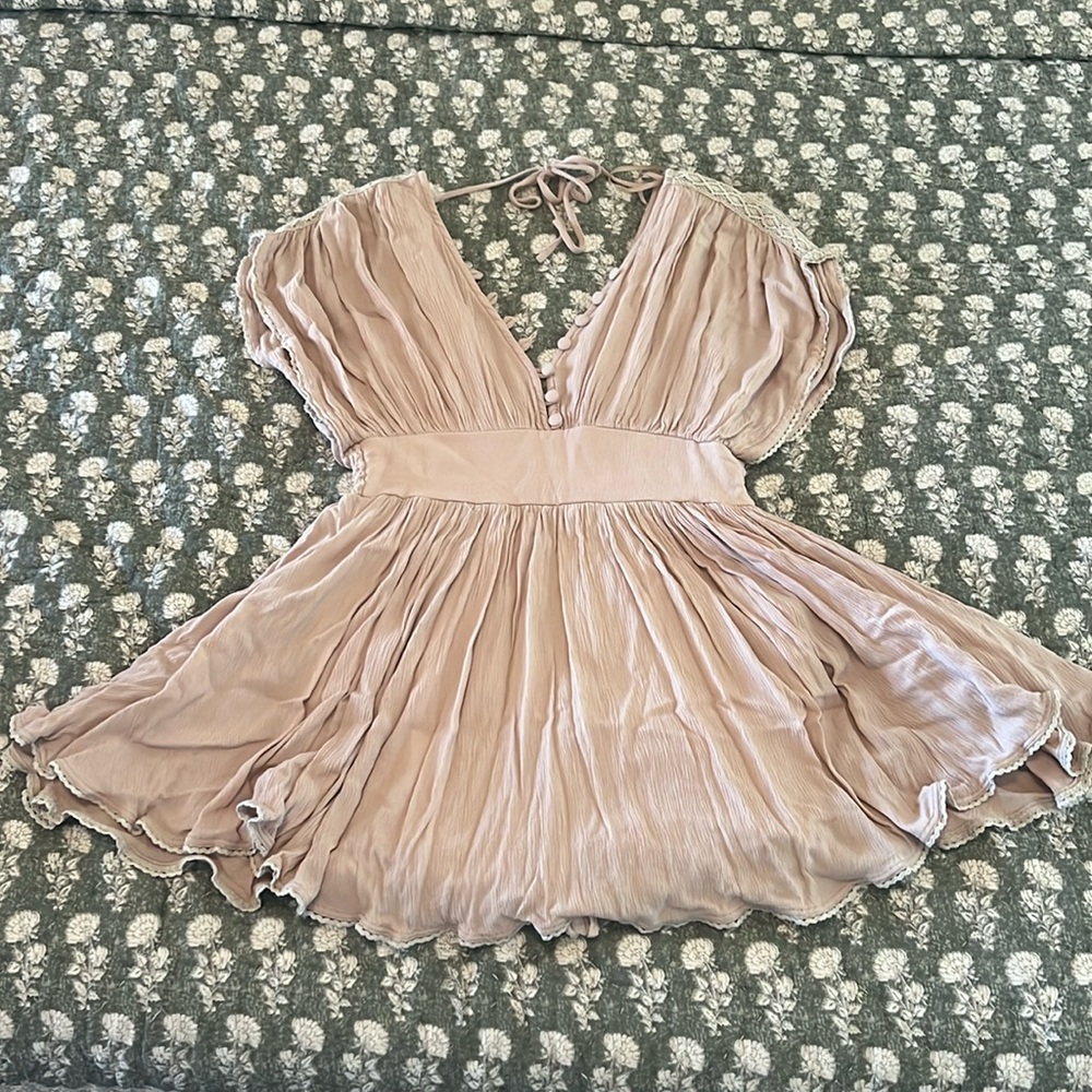 Tan Boutique Dress Romper